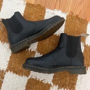 Original doc martens, black boot, slip on, size 10